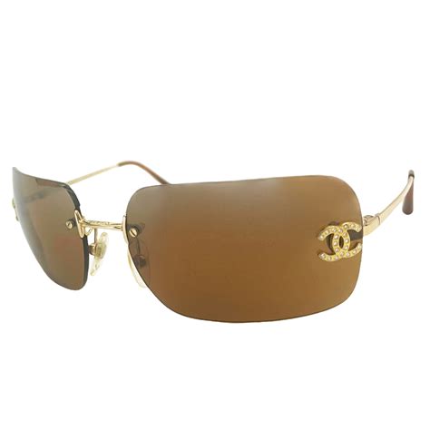 chanel diamente sunglasses|chanel frameless sunglasses.